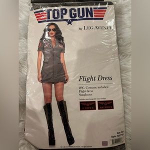 ***Top Gun flight dress costume and Aviator sunglasses*** size SM
